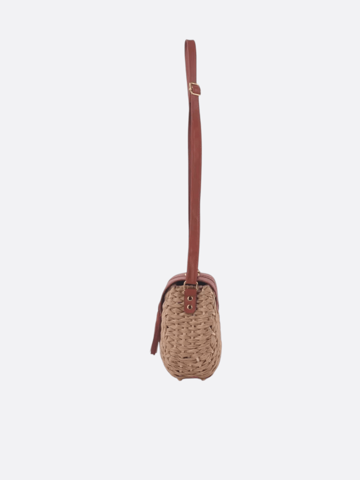 Sac besace paille <br>Riva