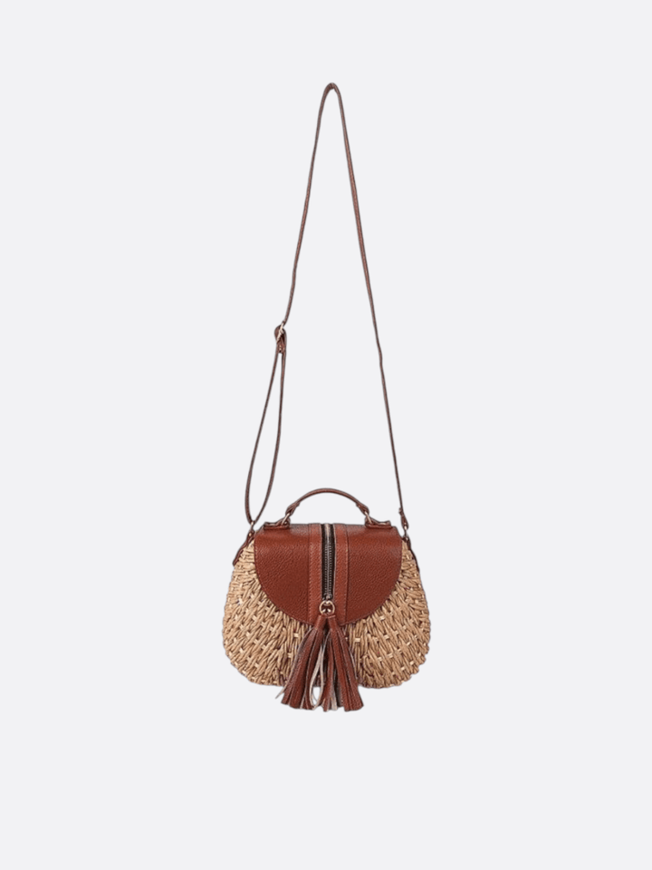 Sac besace paille