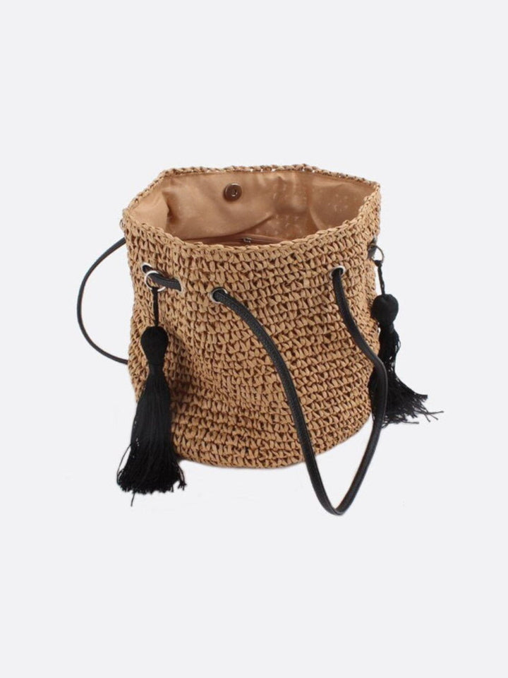 Sac bourse en paille <br>Lunaris