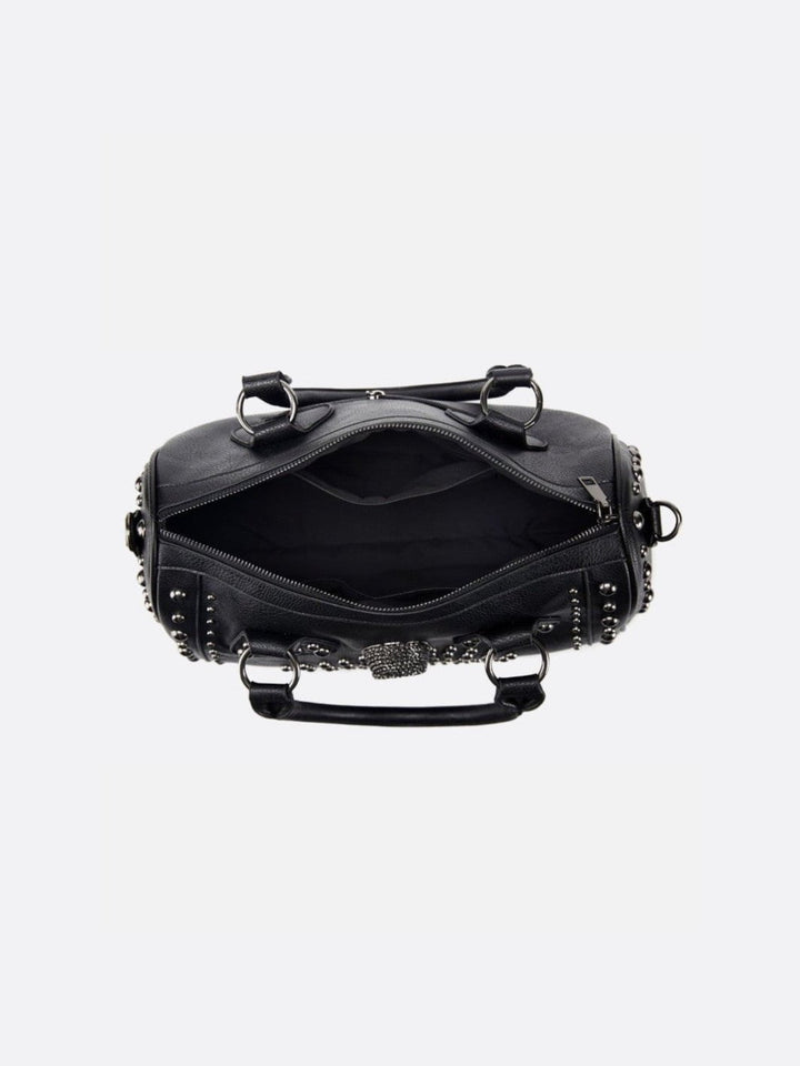 Sac bowling noir clouté <br>Valmor