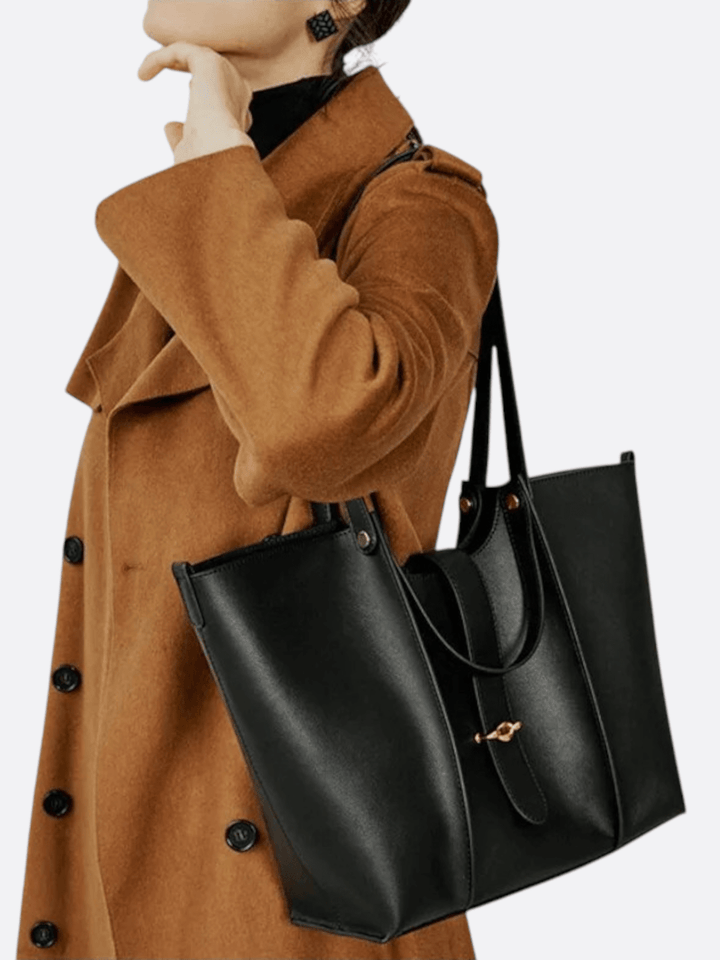 Sac cabas noir femme