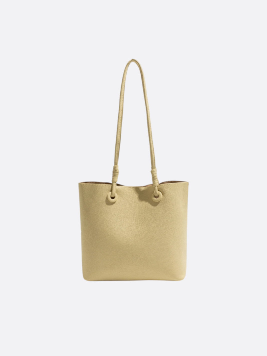 Sac cabas carré jaune pâle