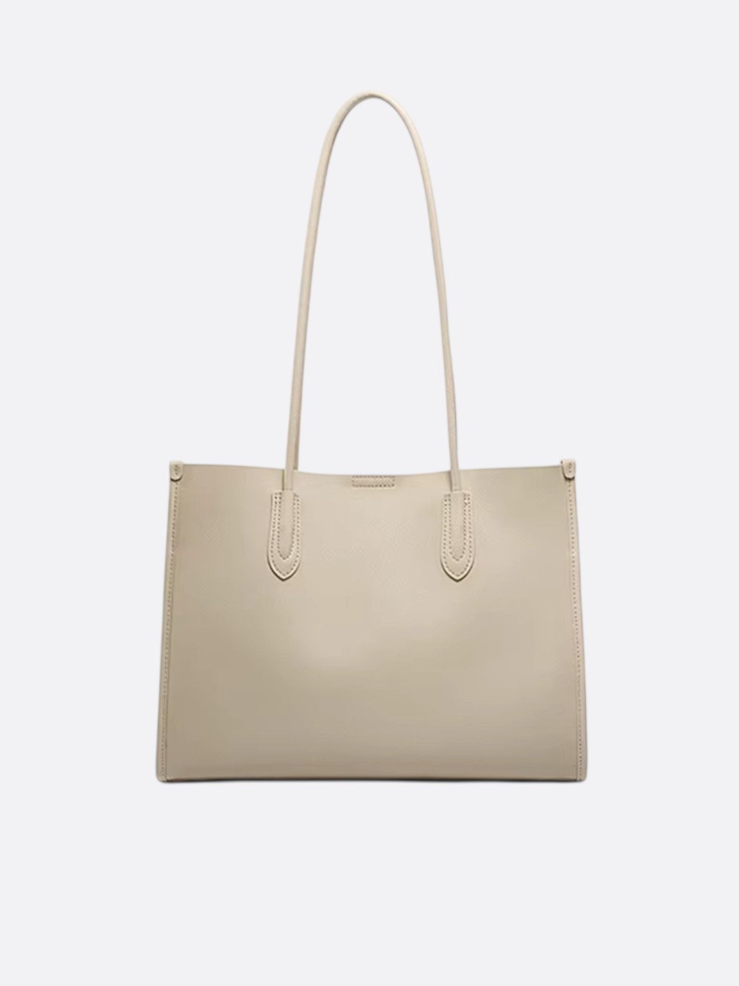 sac cabas cuir blanc