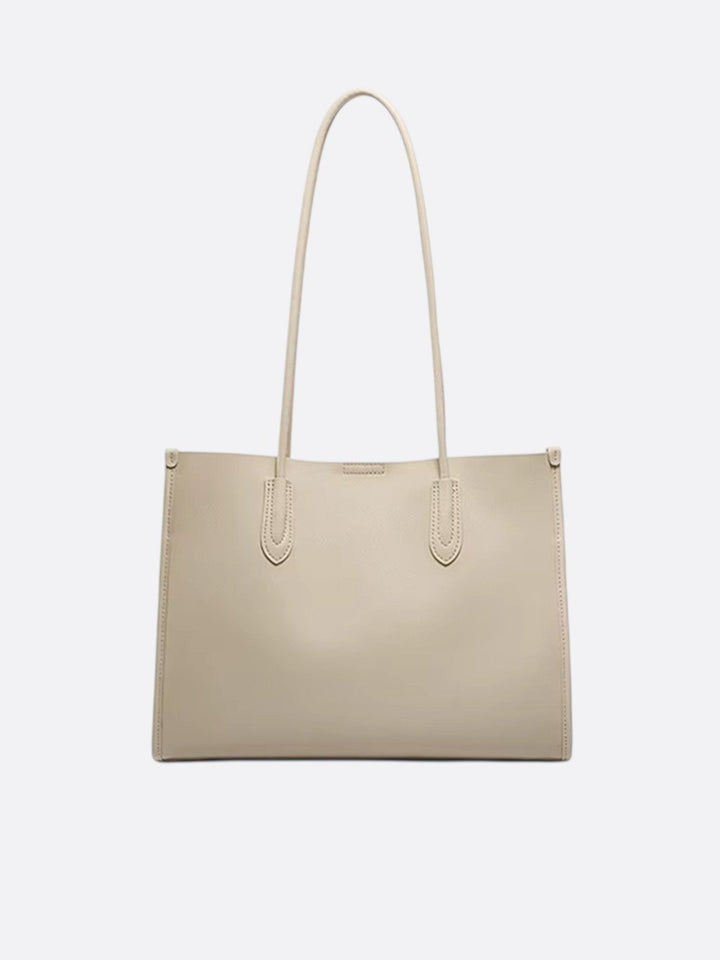 sac cabas cuir blanc