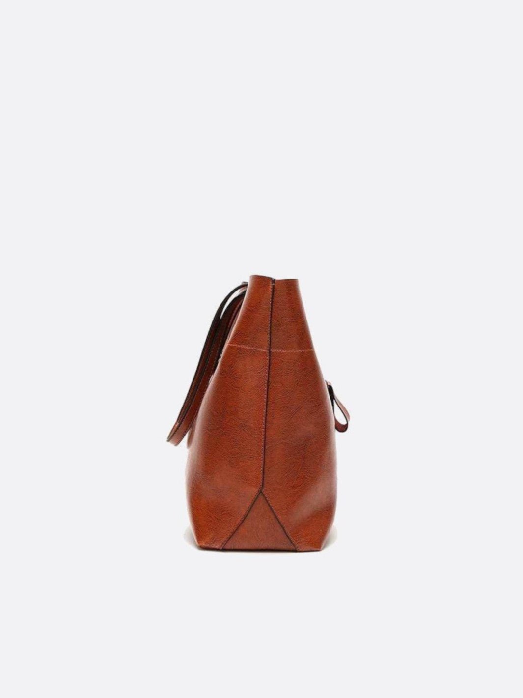 Sac cabas cuir camel <br>Novara