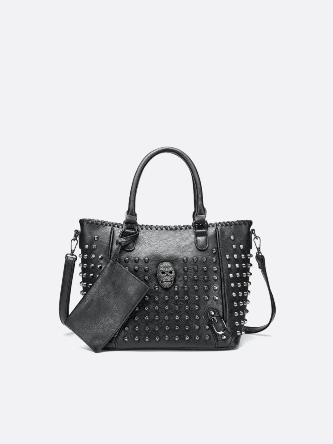 Sac cabas cuir clouté