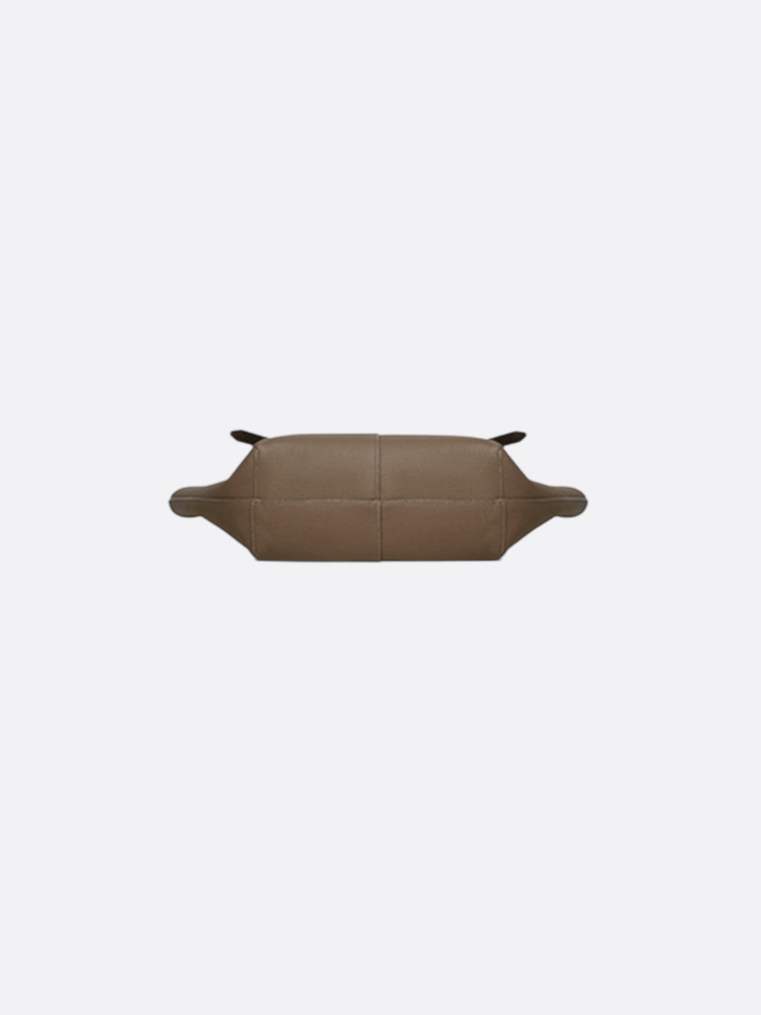 Rigid leather tote bag <br>Corbel
