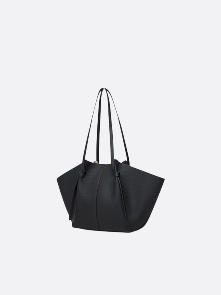 Sac cabas cuir noir femme
