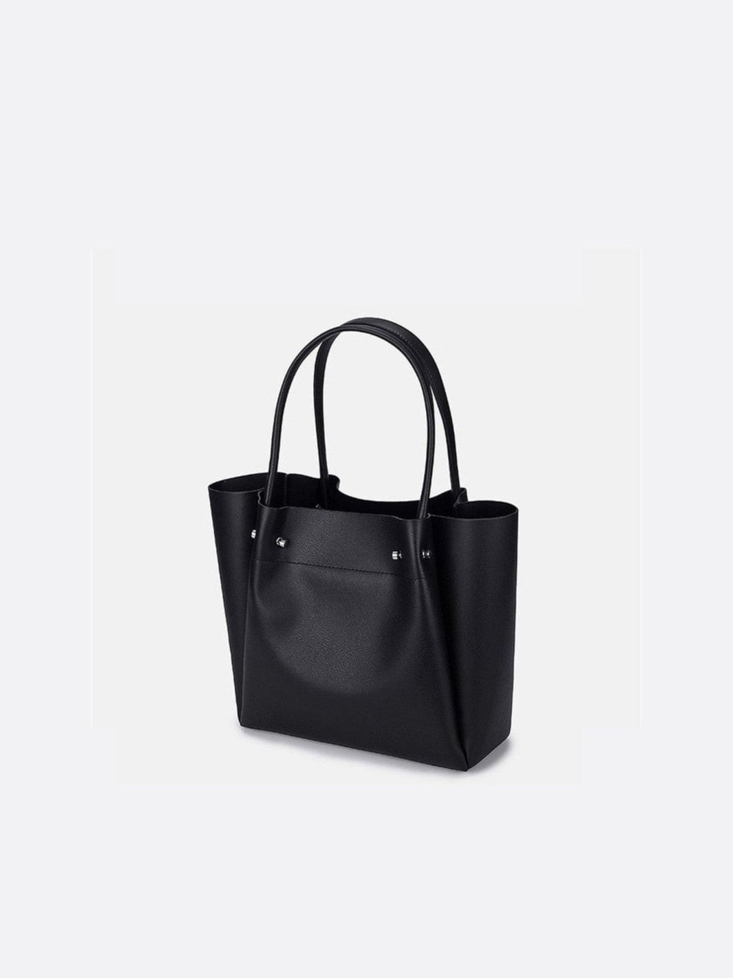 sac cabas cuir noir femme