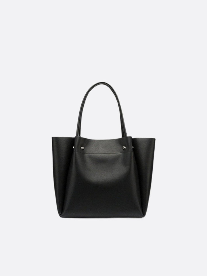 Sac cabas cuir noir