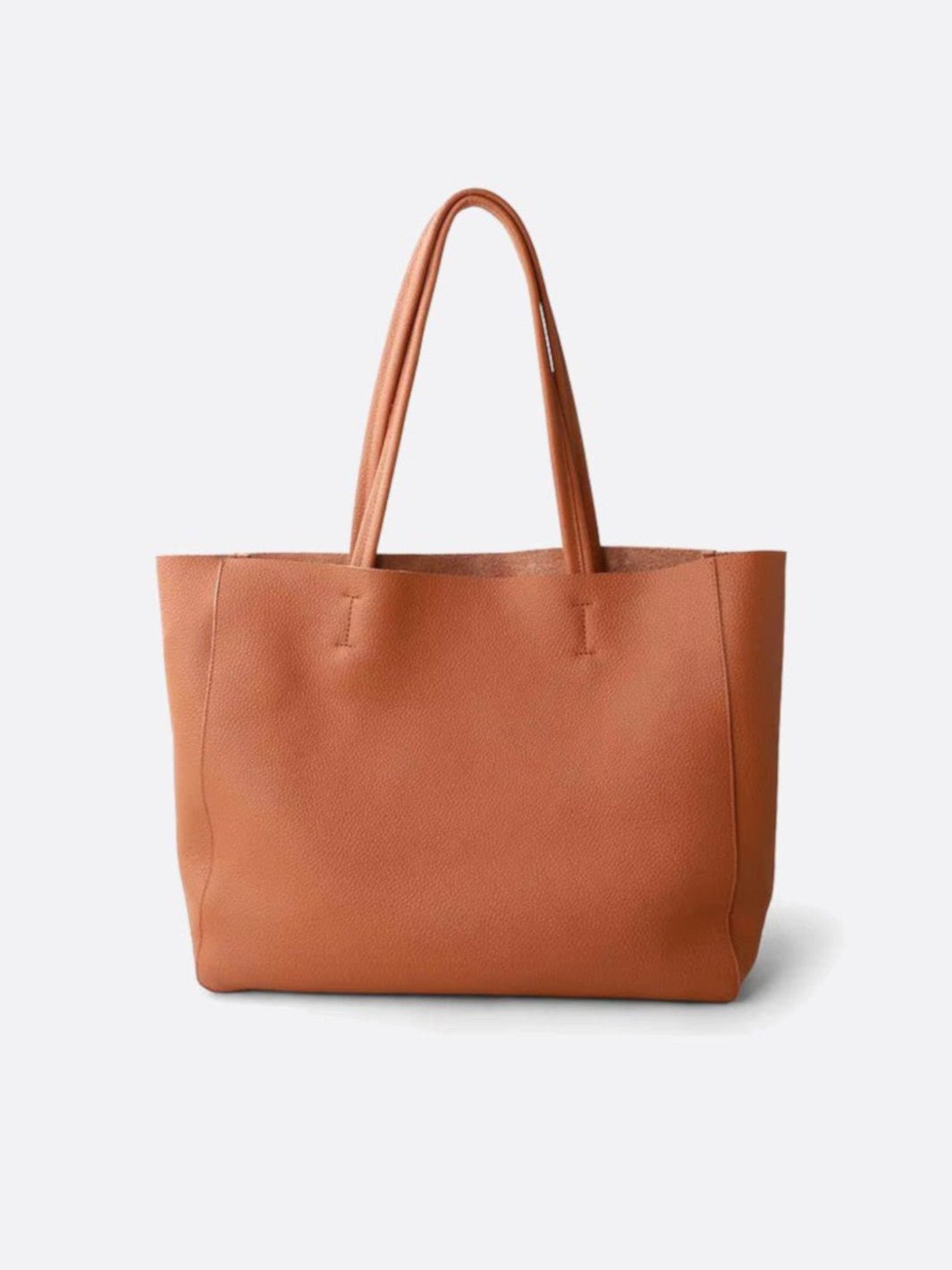 Sac cabas cuir souple camel