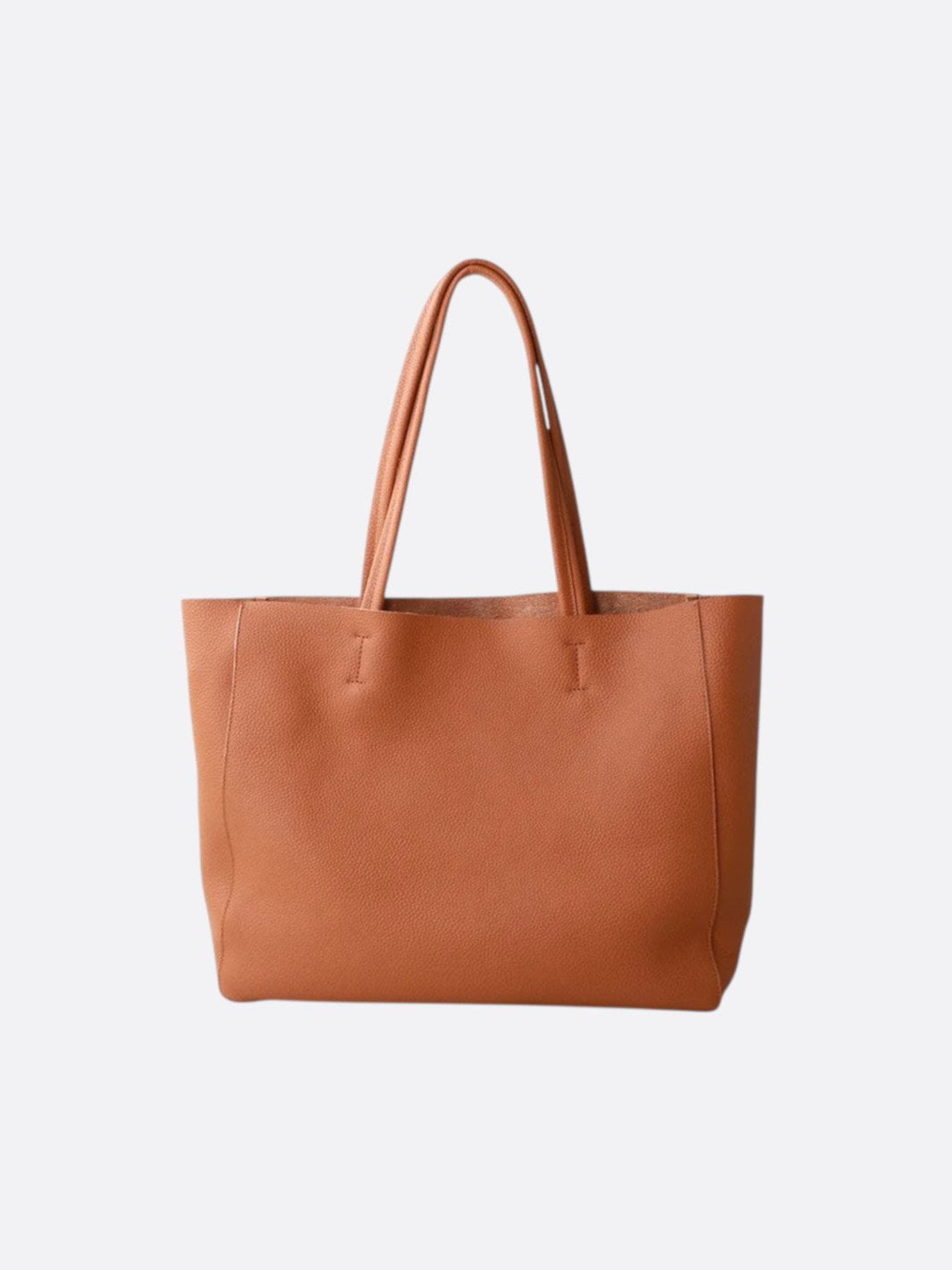Sac cabas cuir souple camel
