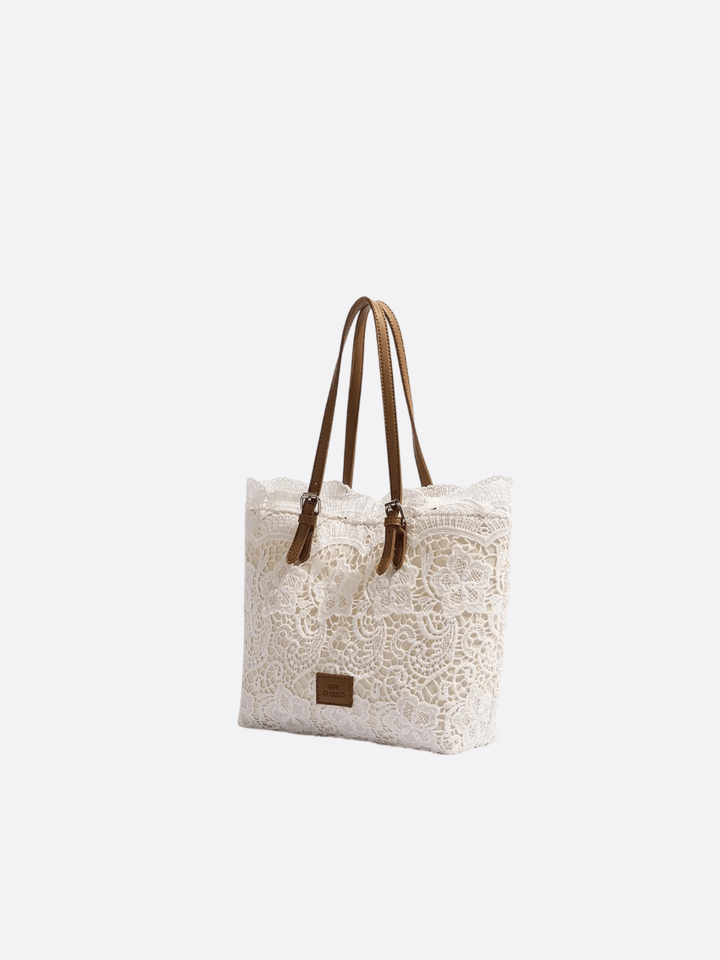 sac dentelle blanc