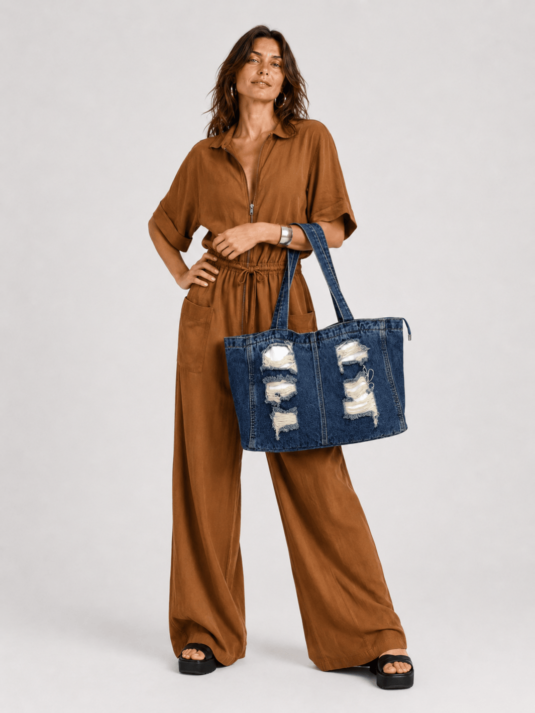 sac cabas jean femme
