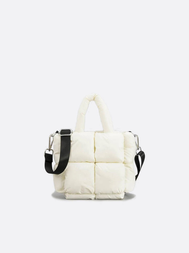 Sac cabas matelassé blanc