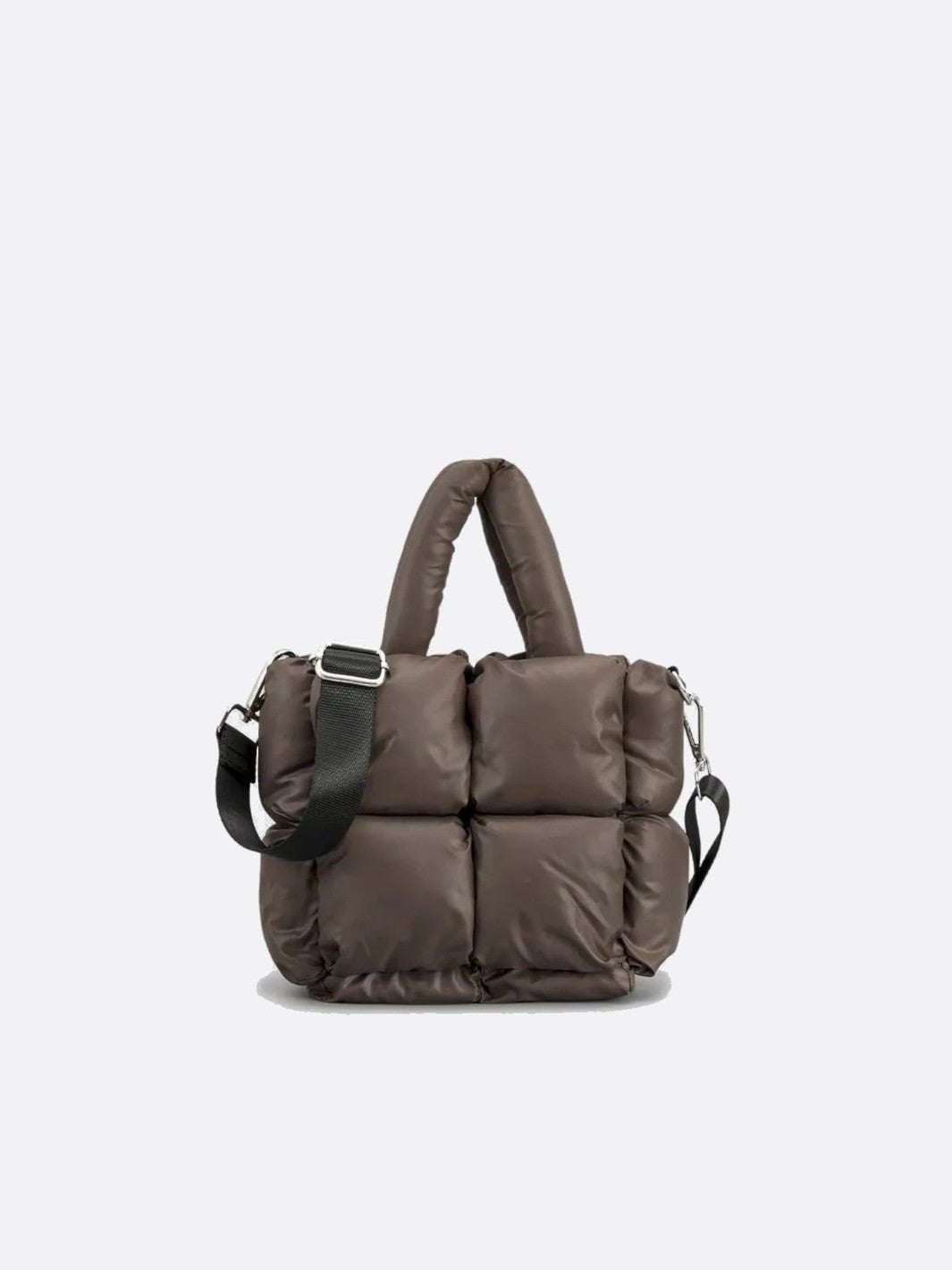 Sac cabas matelassé marron