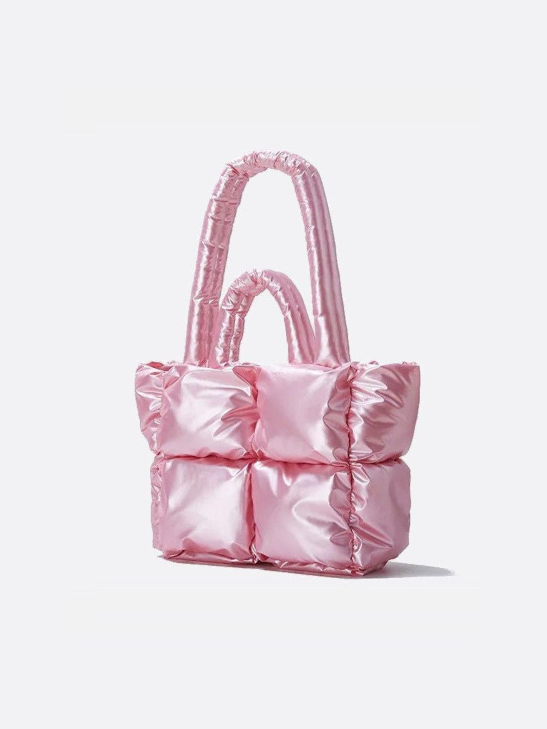 Sac cabas métallisé rose