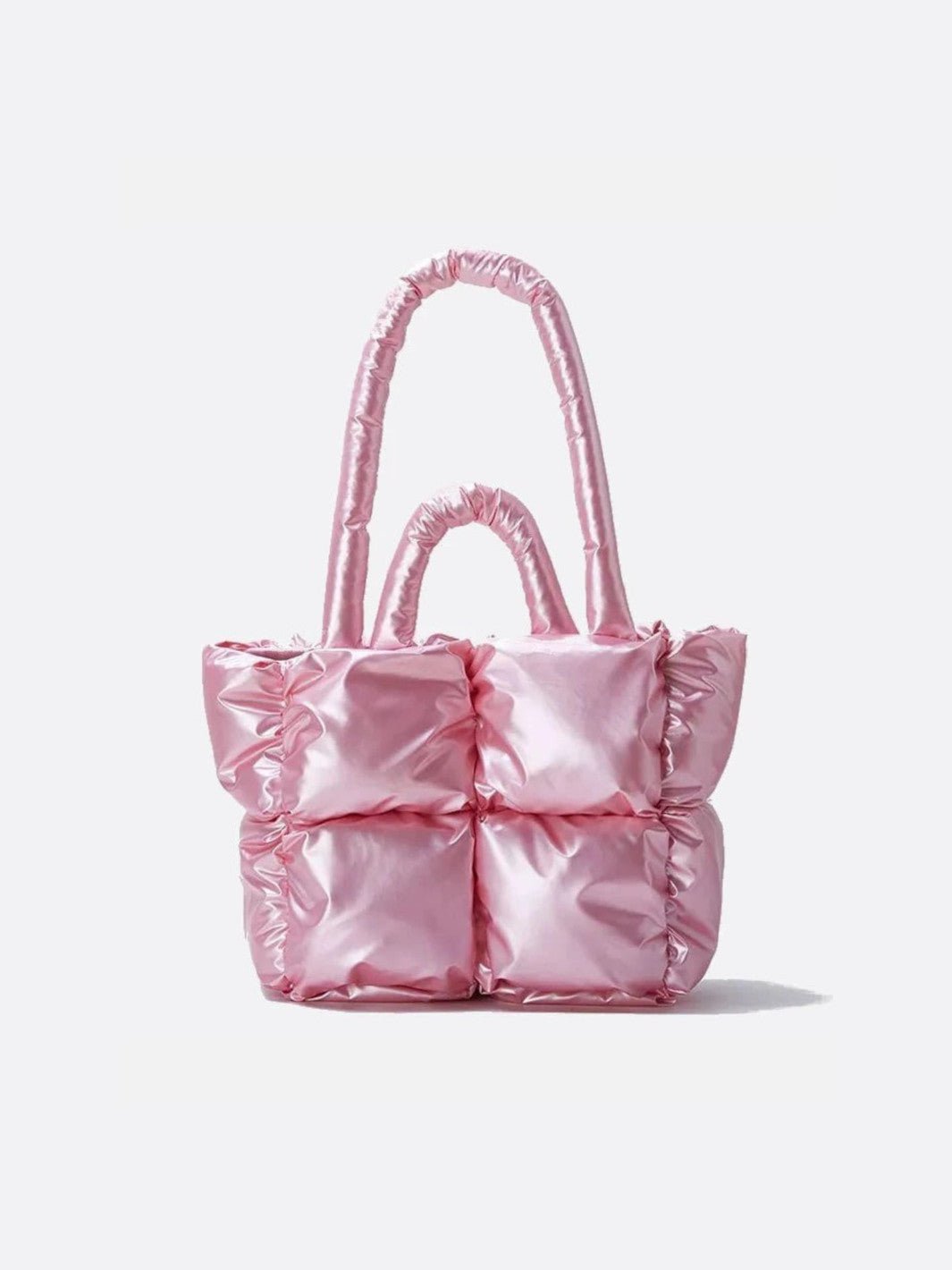 Sac cabas rose métallisé