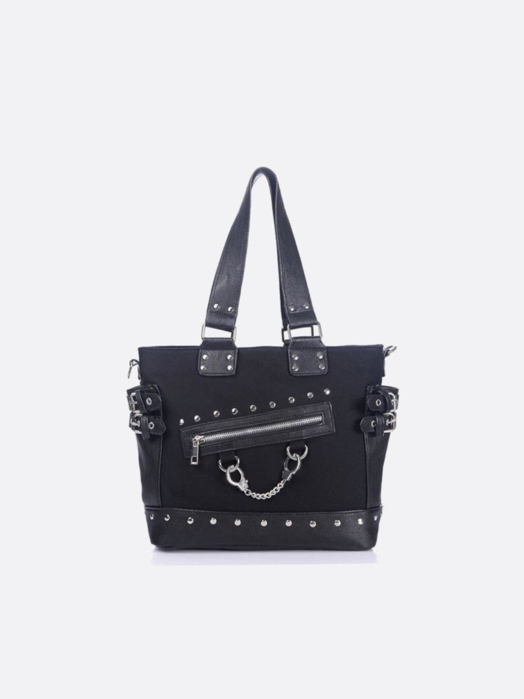 Sac cabas noir toile