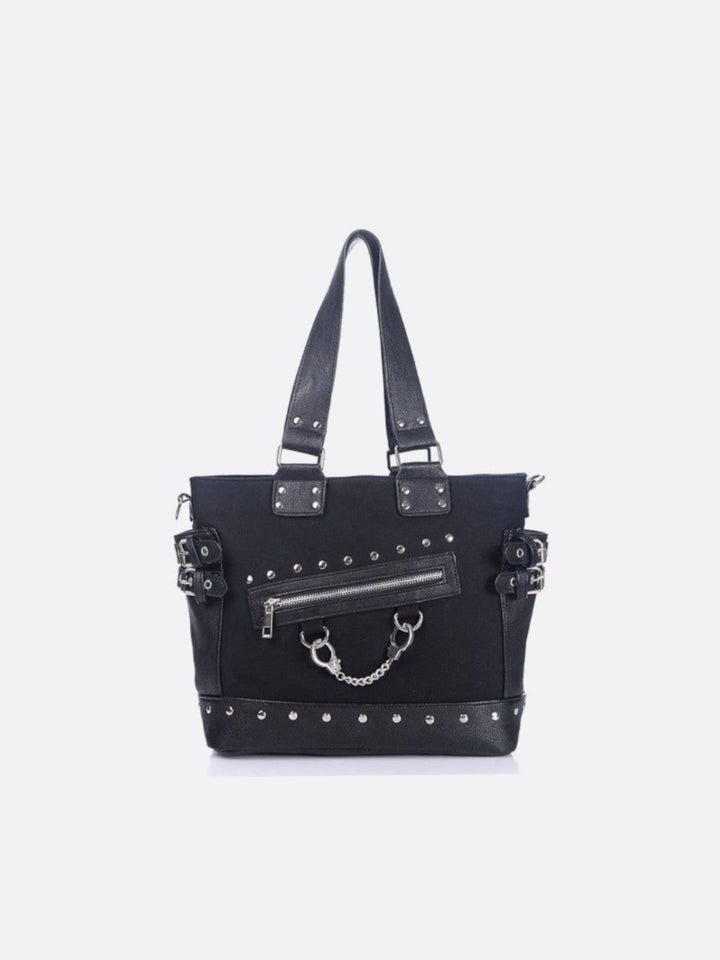 Sac cabas noir toile
