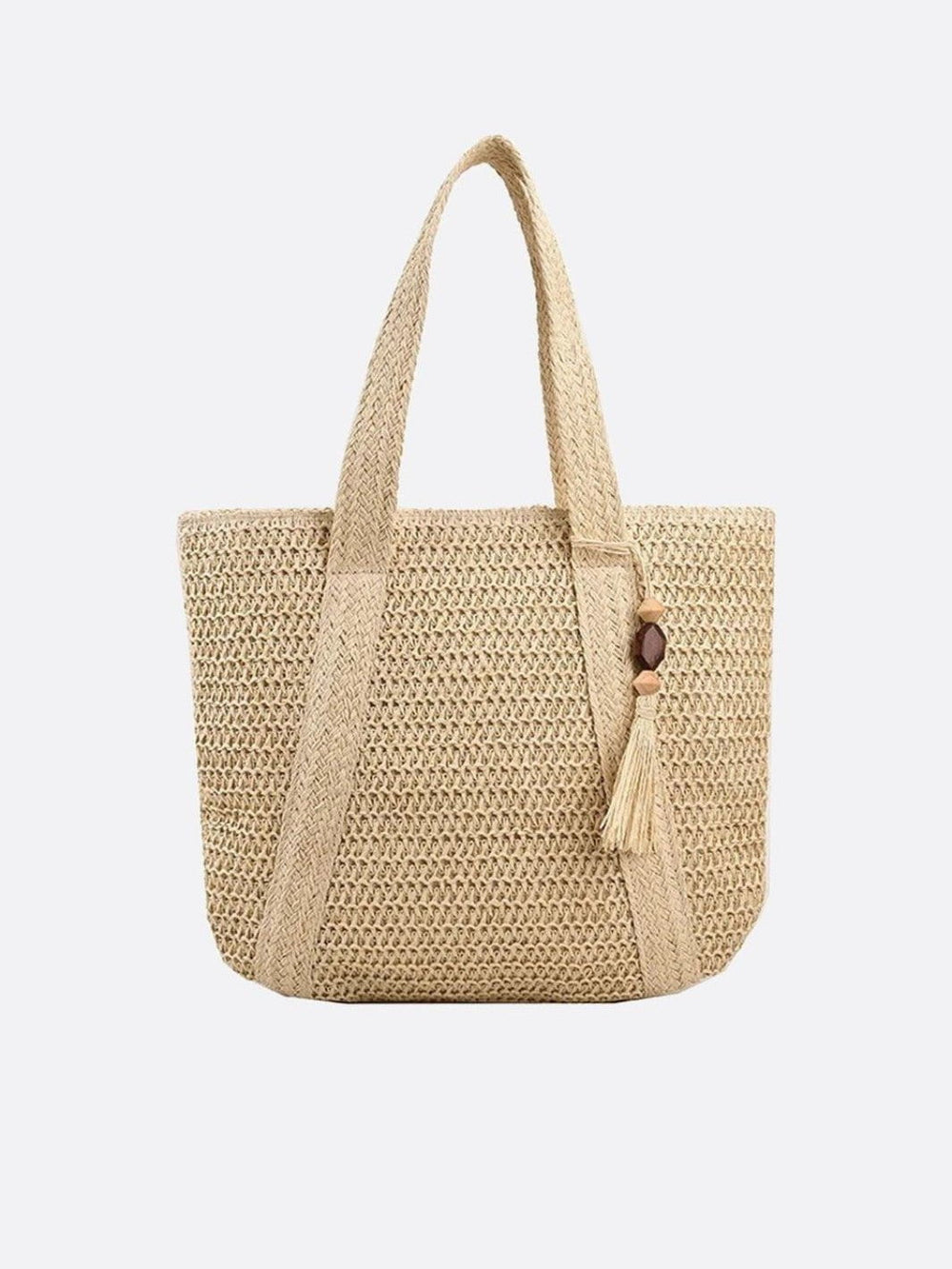 Sac cabas paille beige