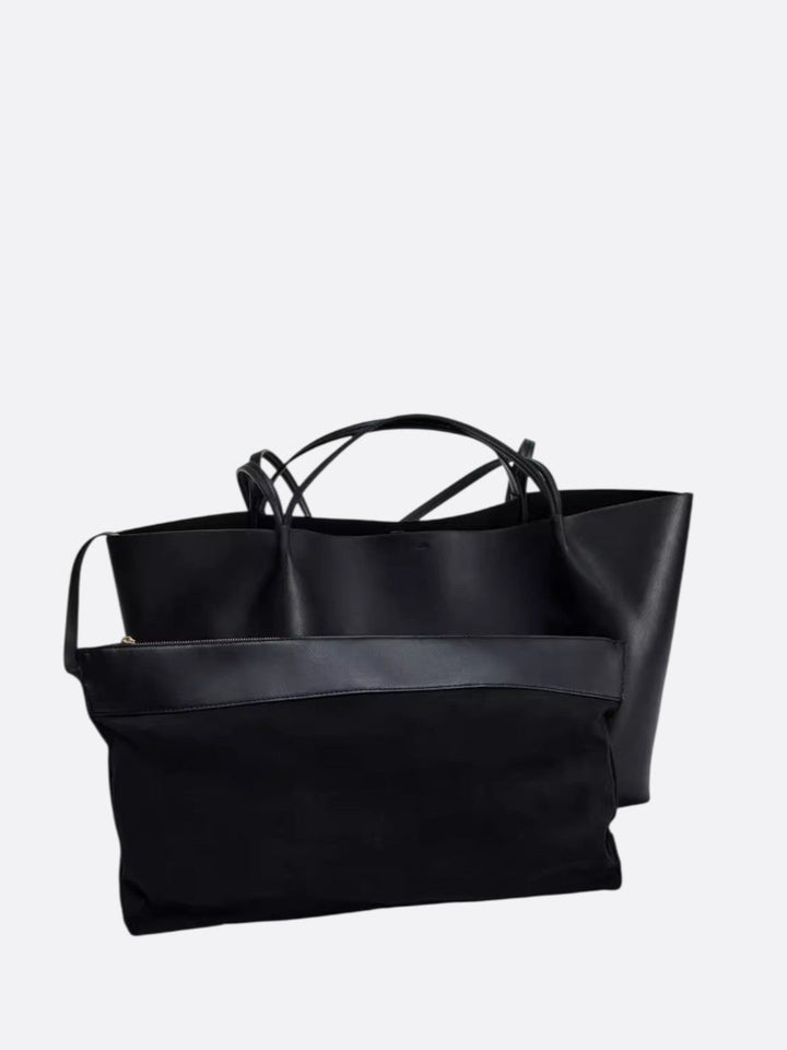 sac cabas rectangulaire avec pochette amovible