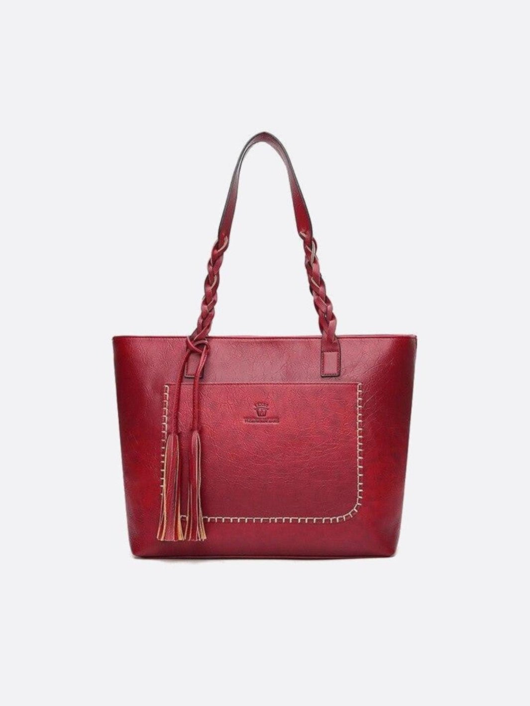 Sac cabas bohème rouge