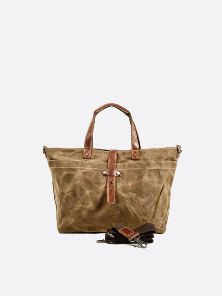 Sac cabas toile marron clair