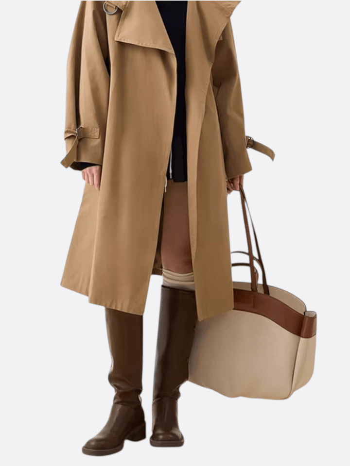 Sac cabas toile et cuir femme