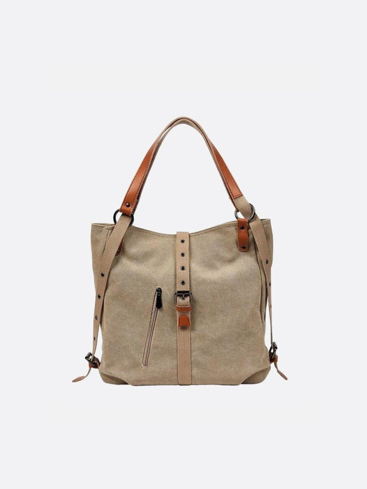 Sac cabas sac à dos beige