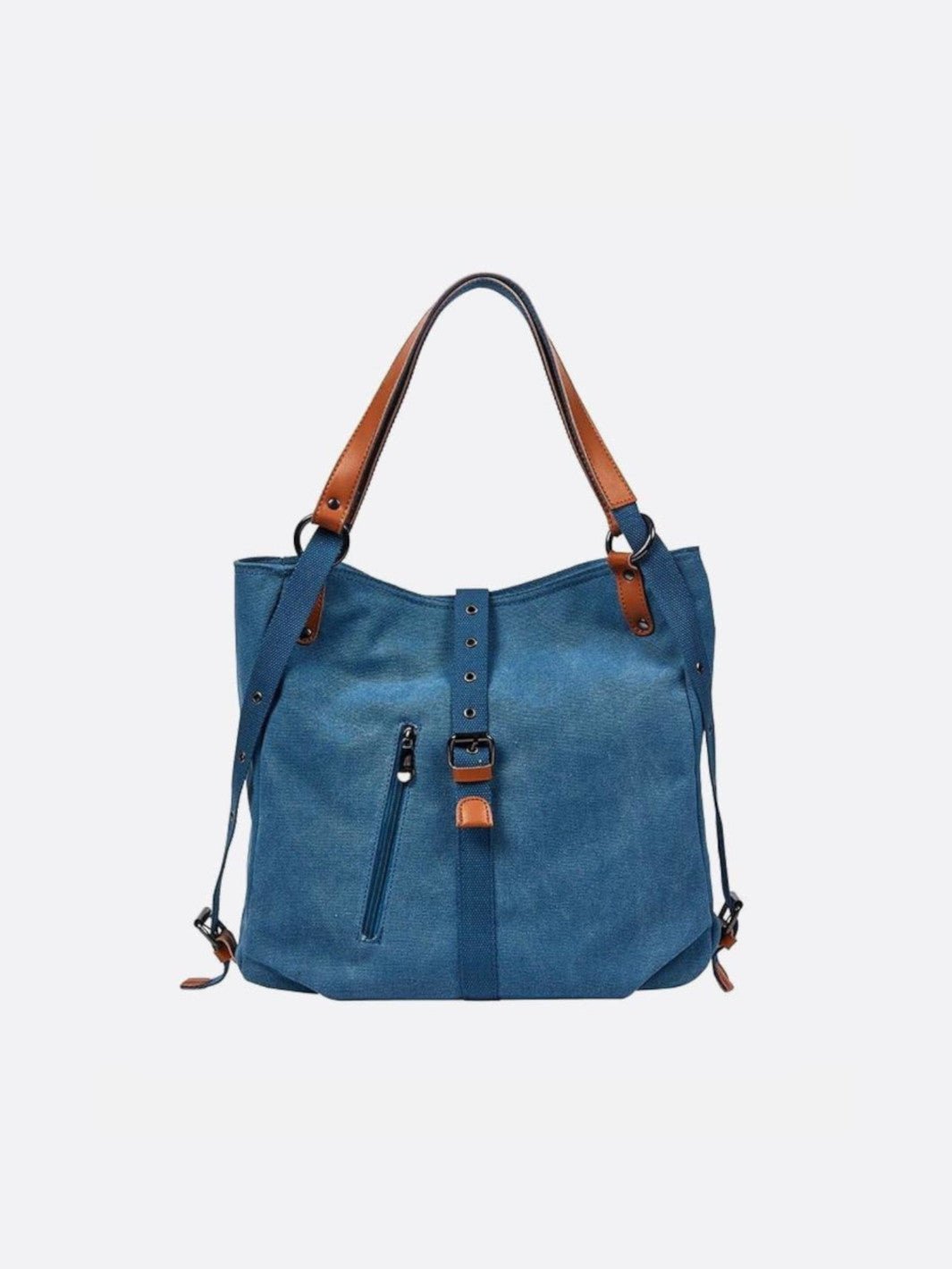 Sac cabas sac à dos bleu