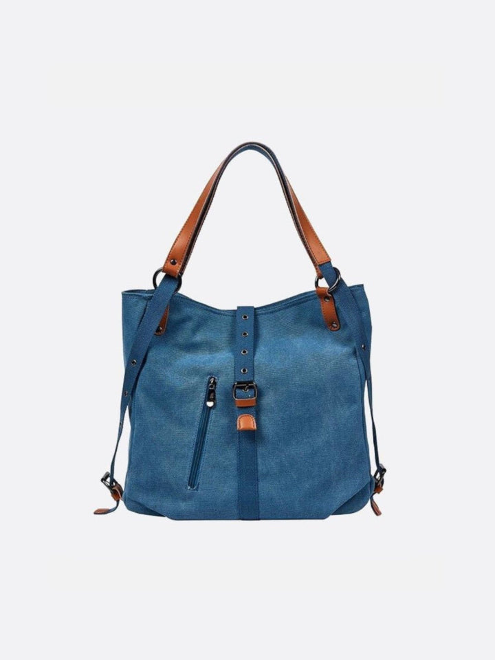 Sac cabas sac à dos bleu