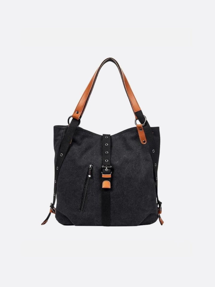 Sac cabas sac à dos noir