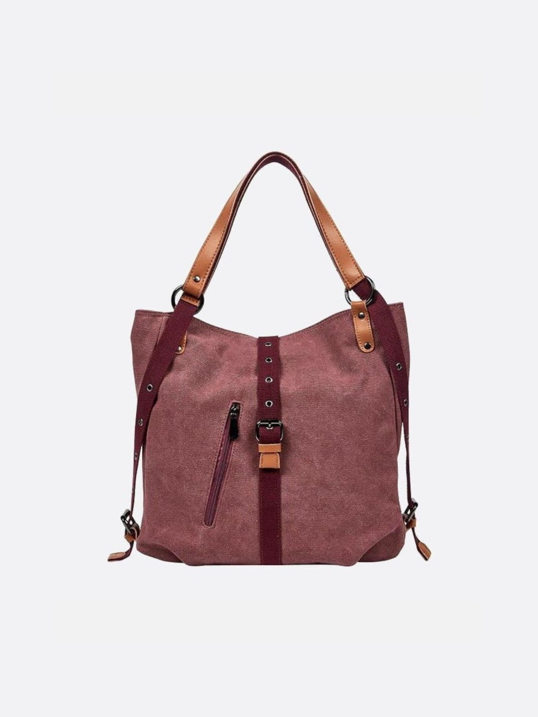 Sac cabas sac à dos rouge