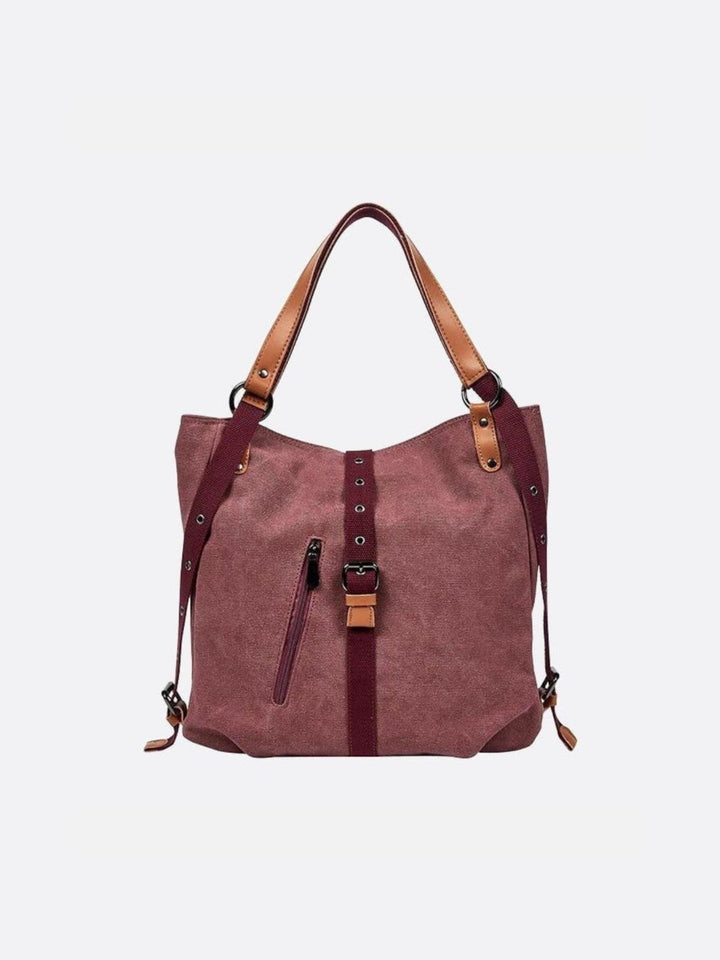 Sac cabas sac à dos rouge