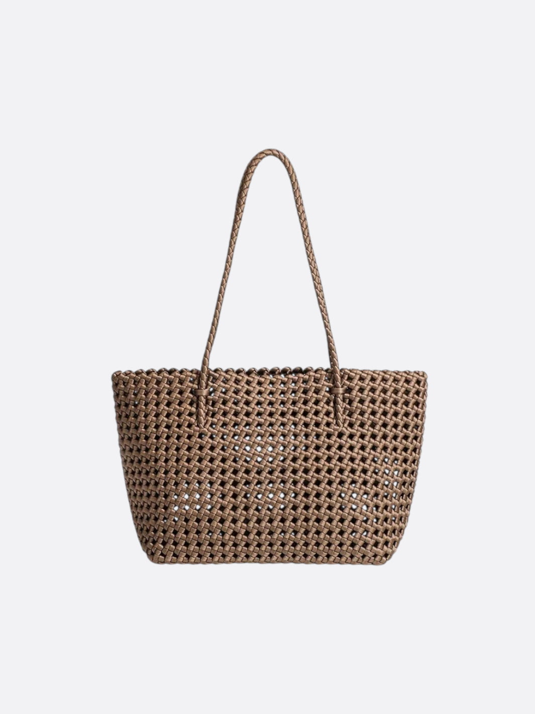 sac cabas tressé marron