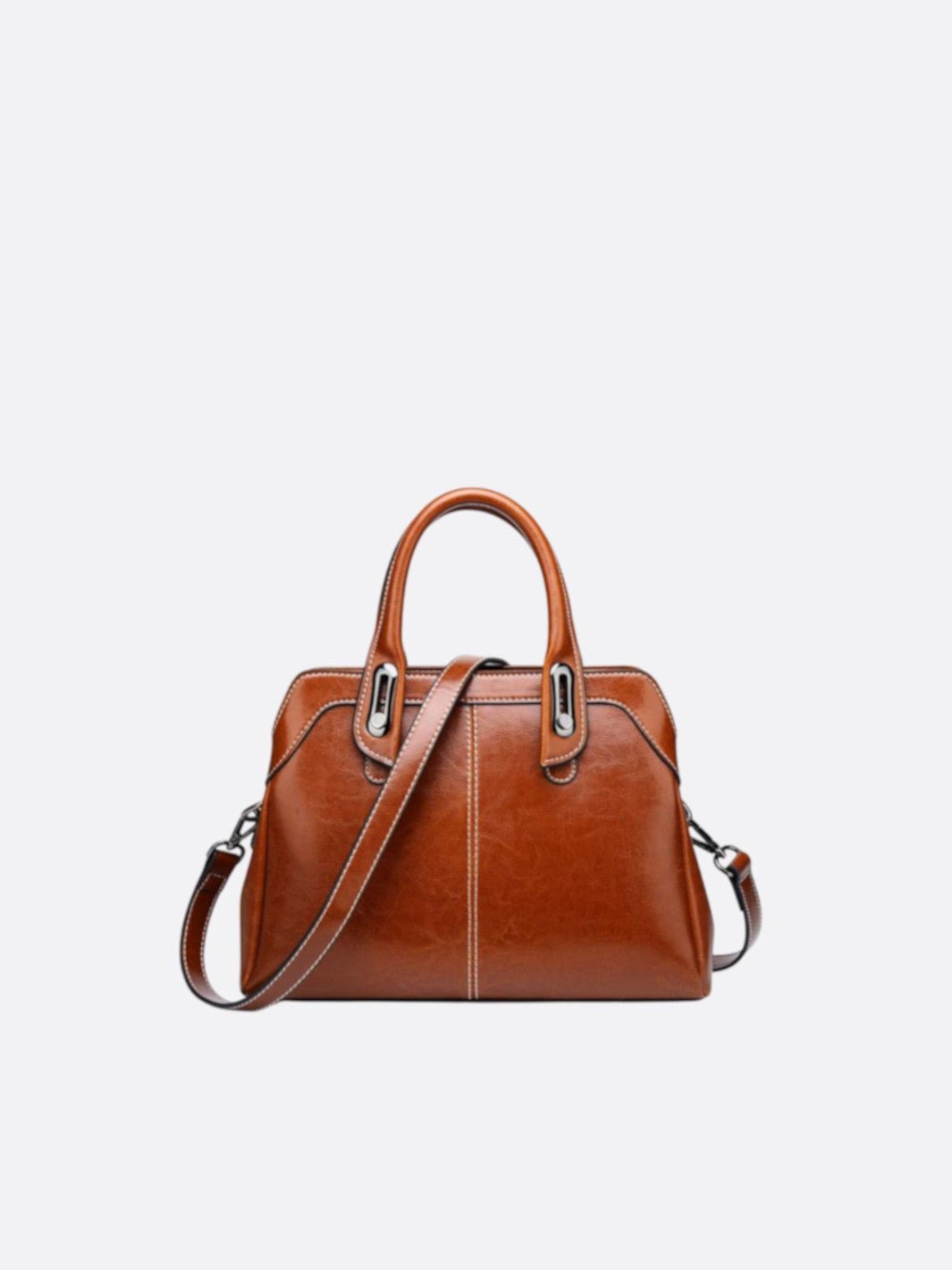 S-ZONE Grand sac à bandoulière en cuir véritable – Sac à main de style rétro – Sac fourre-tout pour femme, Noir S-ZONE Grand sac à bandoulière en cuir véritable – Sac à main de style rétro – Sac fourre-tout pour femme, Noir