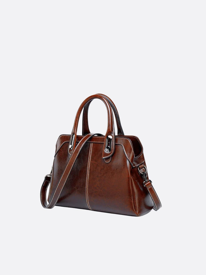 sac cuir vintage marron