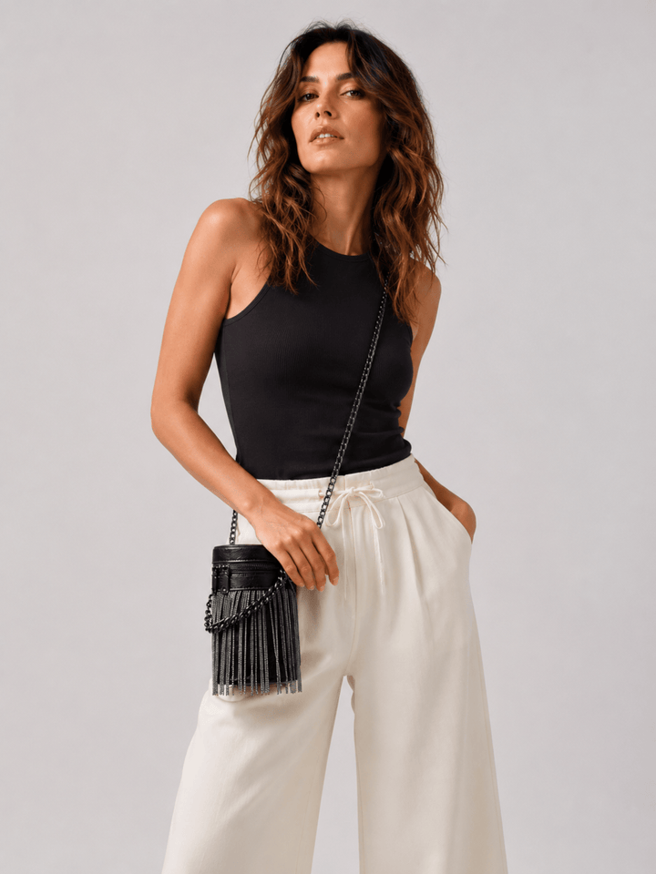 sac cylindrique cuir