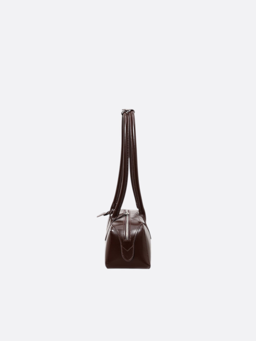 Elongated leather shoulder bag <br>Sésame