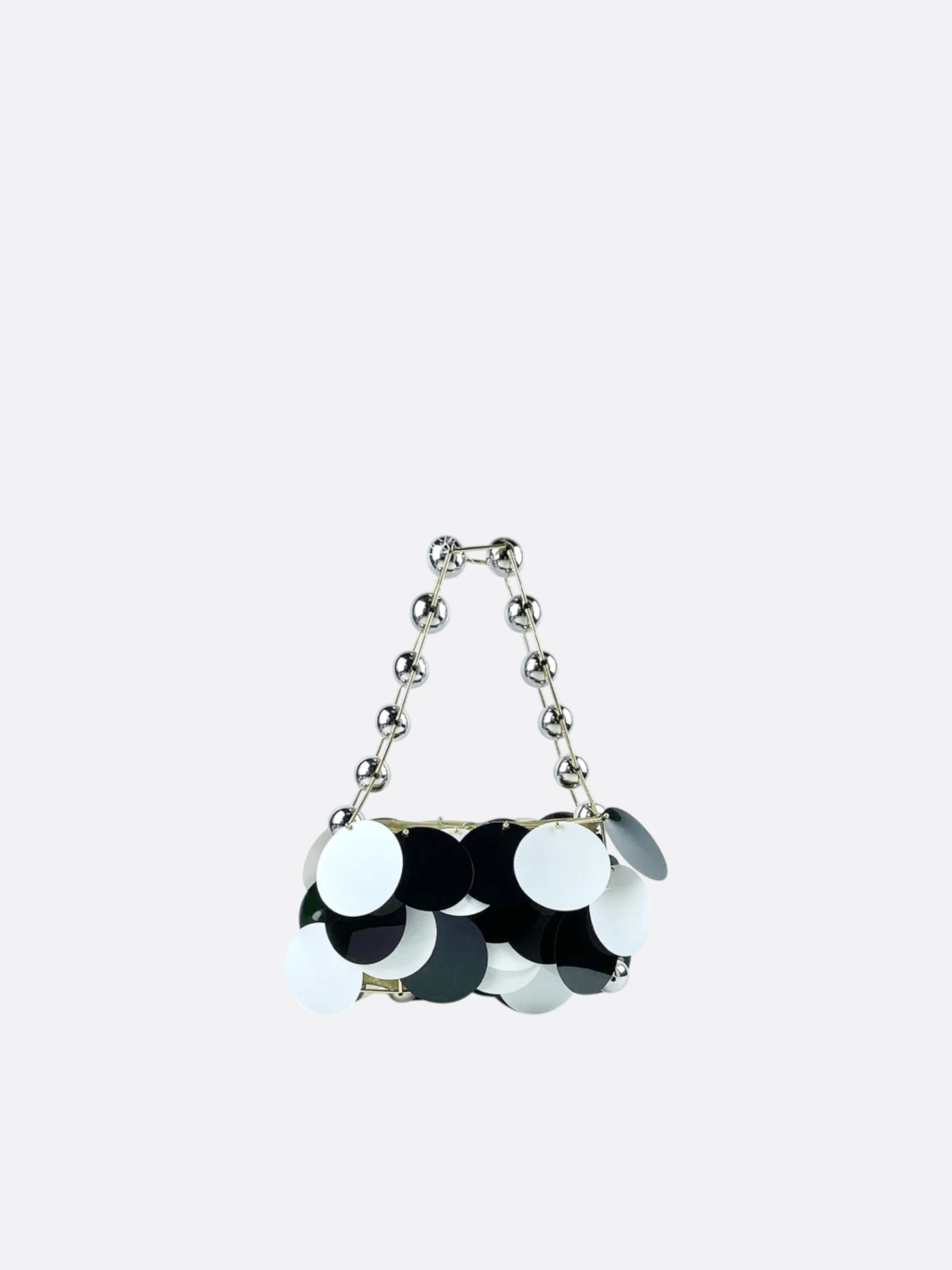 sac épaule soirée noir et blanc