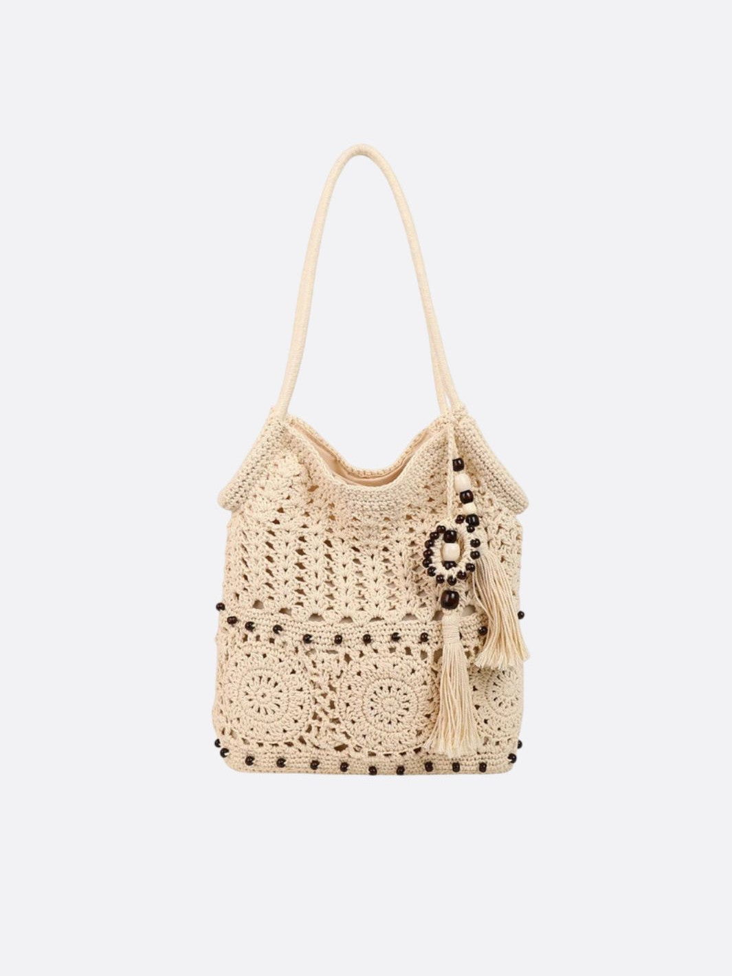 sac crochet blanc