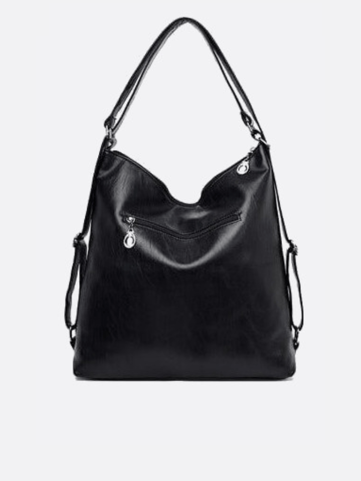 Sac d'épaule en cuir transformable en sac à dos <br>Orvane