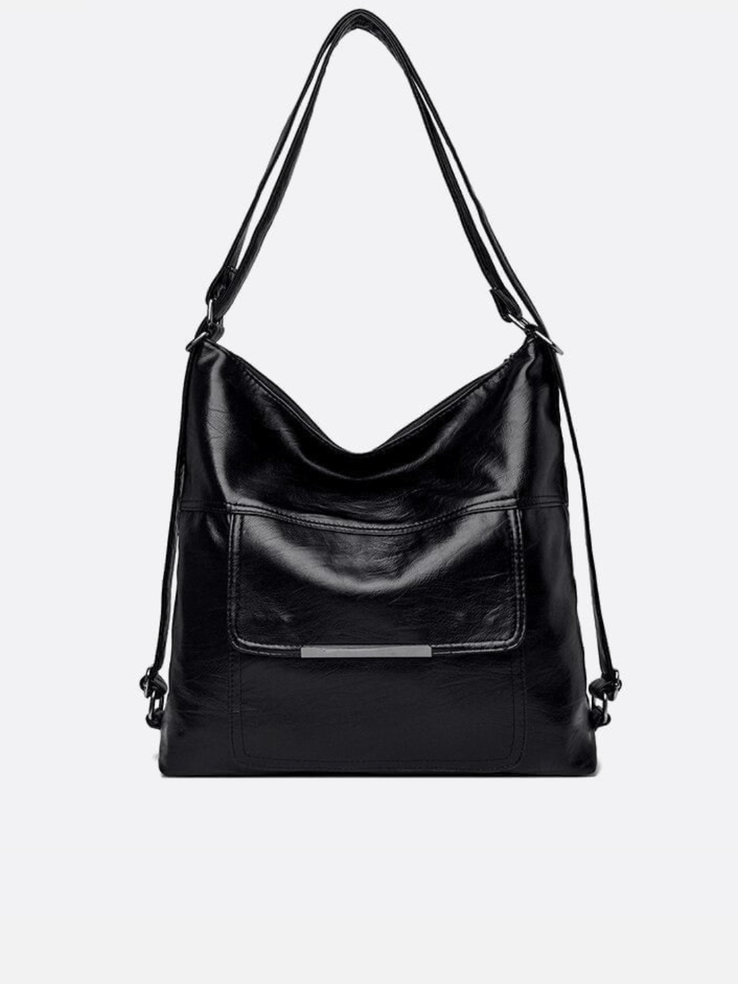 Sac d'épaule en cuir transformable en sac à dos