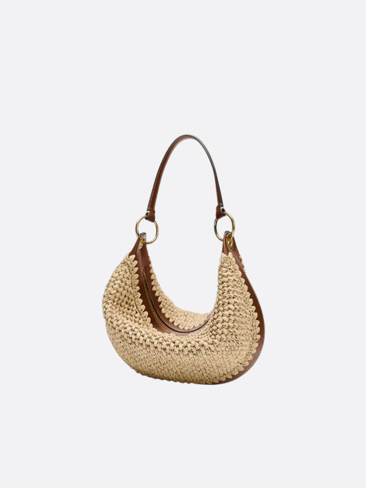 sac paille demi-lune