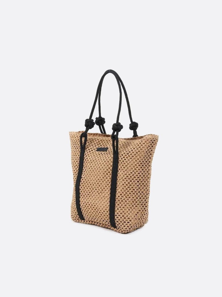 sac paille beige