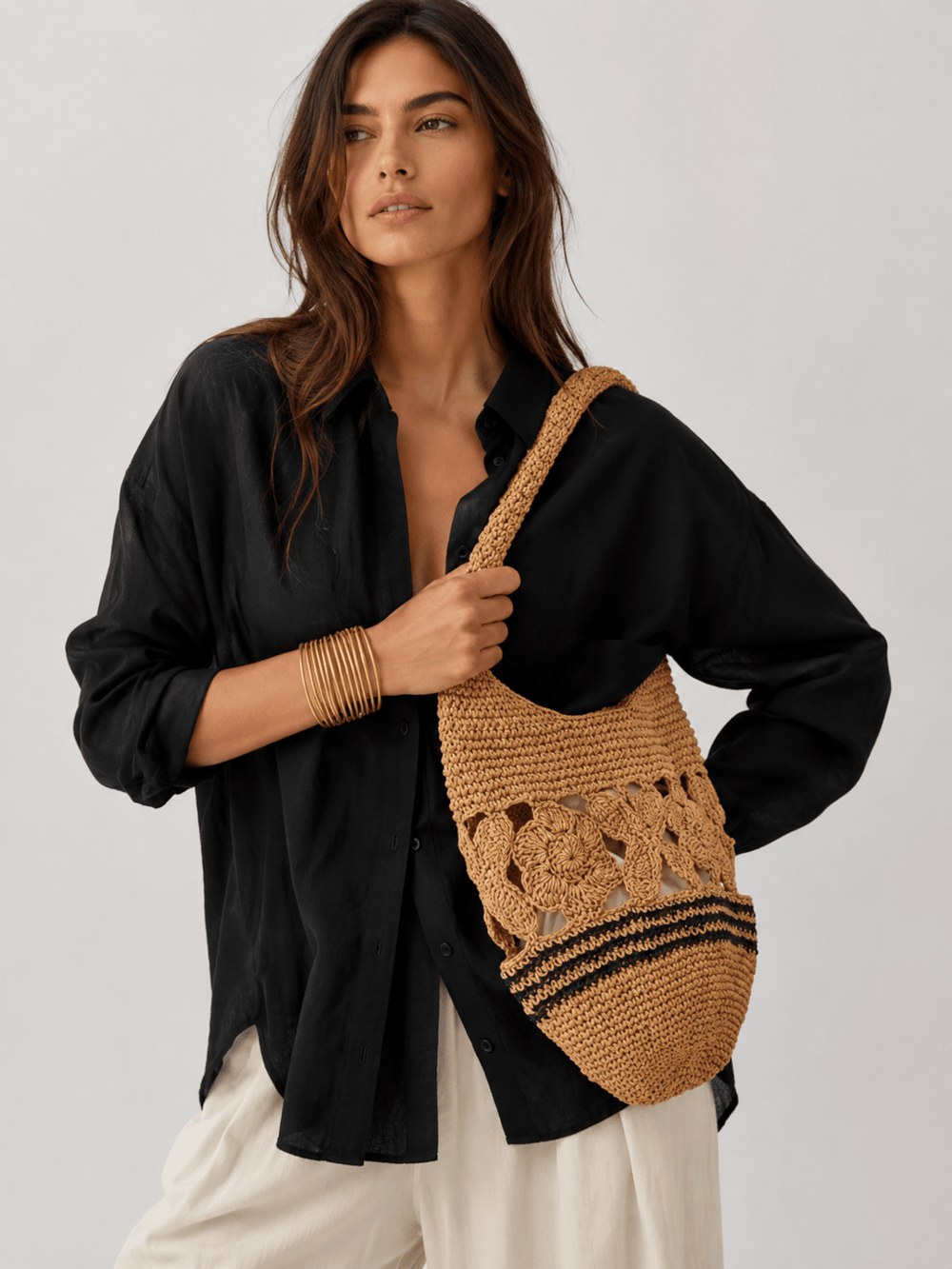 sac raphia femme