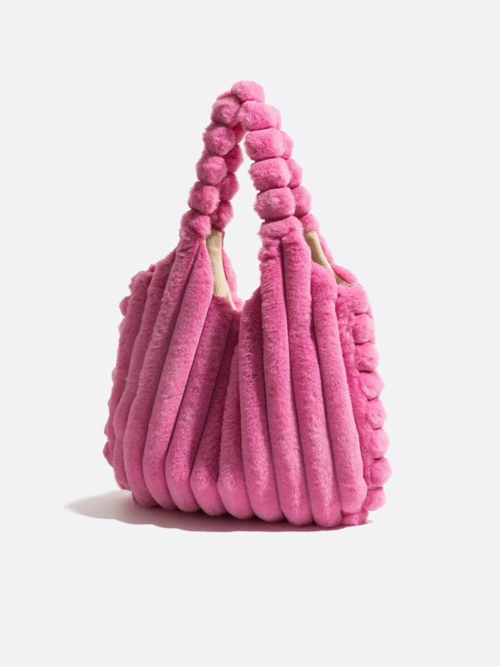 Sac d'épaule peluche femme