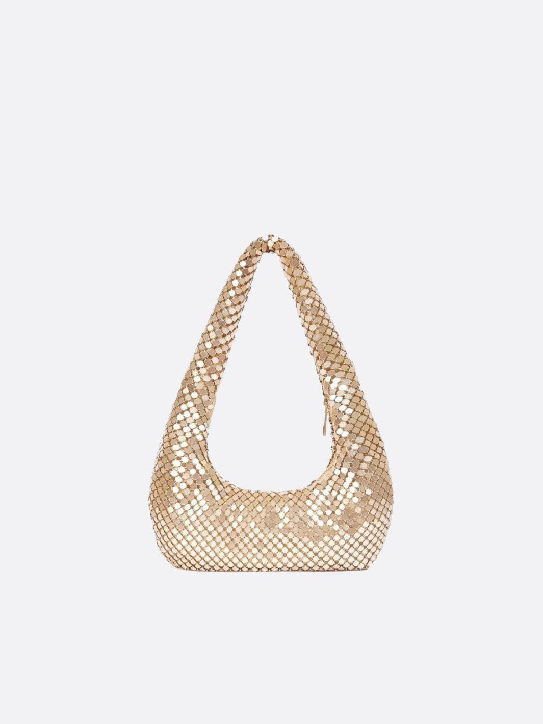 Sac épaule sequin doré