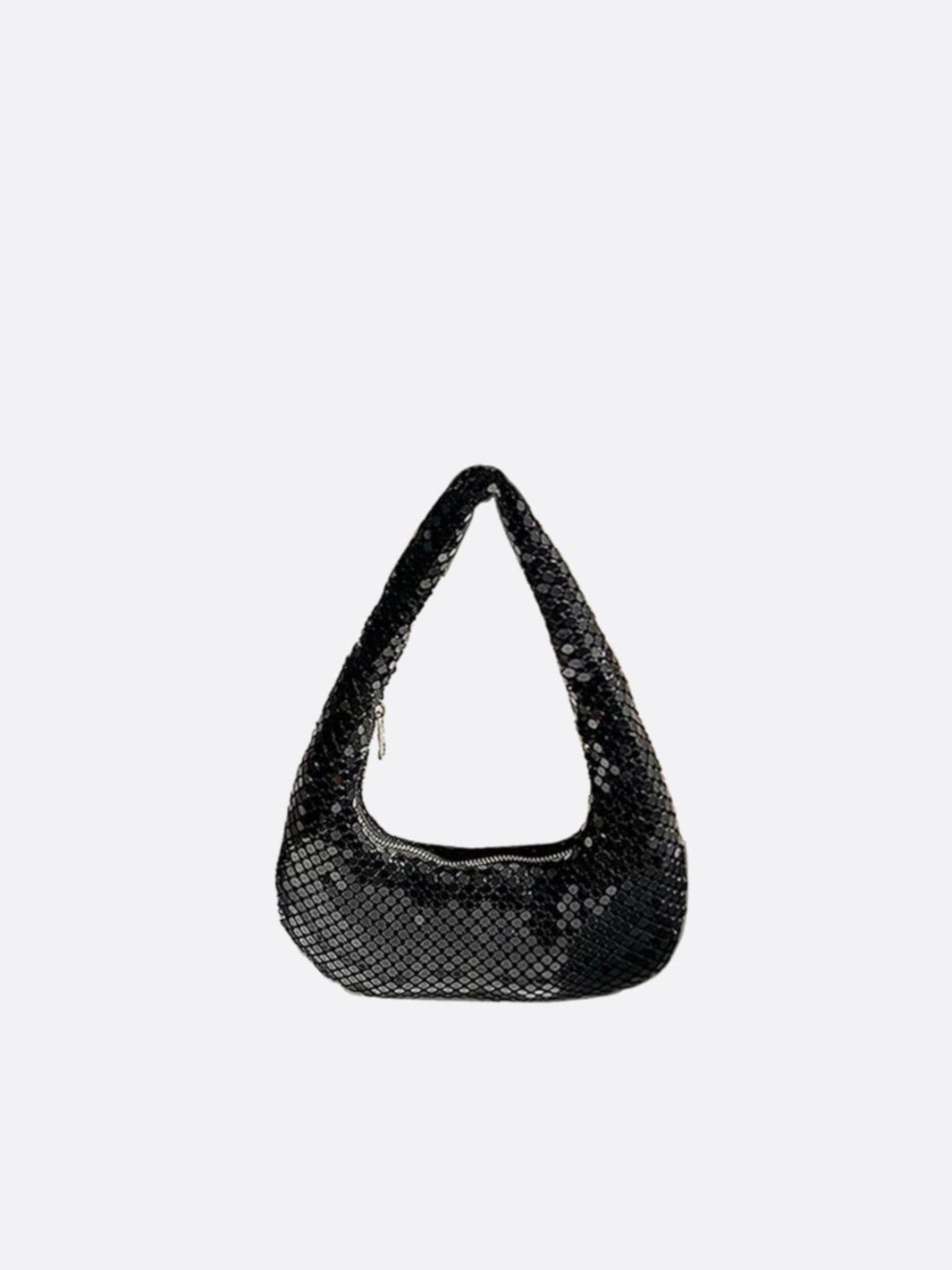 Sac épaule sequin noir